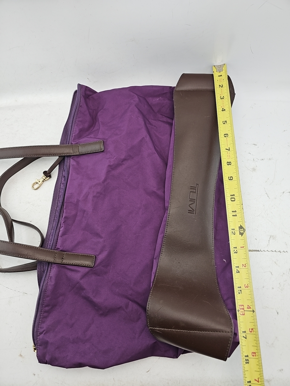 TUMI Purple Nylon Tote Bag - Picture 5 of 5